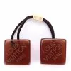 Pre-loved Louis Vuitton Hair Tie Cubes, Brown Color, No Box