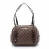 Pre-loved LOUIS VUITTON Rivington PM Black Checkered Shoulder Bag PVC Genuine Leather Brown -Louis Vuitton Shop louis vuitton 2369 2529436 1