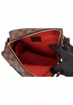 Pre-Loved Louis Vuitton Damier Ebene Olav PM Shoulder Bag -Louis Vuitton Shop louis vuitton 4001 3404195 8