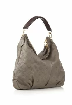 Louis Vuitton Preloved Taupe Mahina GM Hobo -Louis Vuitton Shop louis vuitton 4547 9731095 3