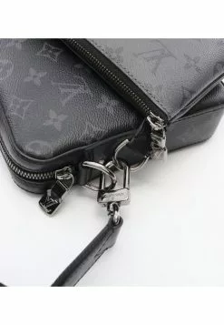 Pre-loved LOUIS VUITTON TRIO Classic Monogram Eclipse Shoulder Bag PVC Genuine Leather Black Grey 3 sets -Louis Vuitton Shop louis vuitton 4936 0618736 7