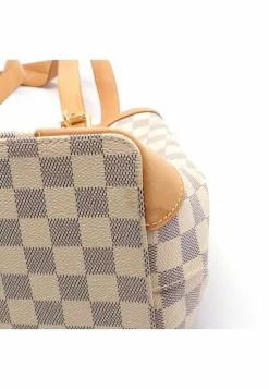 Pre-loved LOUIS VUITTON Hampstead MM white checkered Shoulder Bag Tote Bag PVC Genuine Leather white -Louis Vuitton Shop louis vuitton 5168 9913936 3