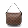 Pre-loved LOUIS VUITTON Trousse Make Up Black checkerboard grid Handbag PVC Genuine Leather Brown -Louis Vuitton Shop louis vuitton 5173 1123936 1