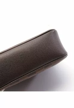 Pre-loved LOUIS VUITTON Trousse Make Up Black checkerboard grid Handbag PVC Genuine Leather Brown -Louis Vuitton Shop louis vuitton 5175 1123936 7