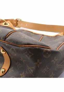 Pre-loved LOUIS VUITTON Galleria PM Classic Monogram Shoulder Bag PVC Genuine Leather Brown -Louis Vuitton Shop louis vuitton 5175 9513936 8