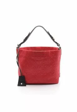 Pre-loved LOUIS VUITTON Hobo PM Classic Monogram Antia Raspberry red Genuine Leather Shoulder Bag Red