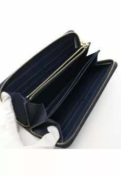 Pre-loved LOUIS VUITTON Checkered Rounded corner zipper long Wallet PVC Brown Blue -Louis Vuitton Shop louis vuitton 5184 0713936 3