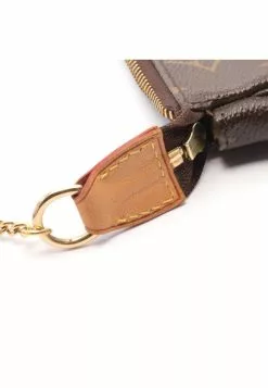Pre-loved LOUIS VUITTON T&B Mini Pochette Accessoires Classic Monogram Chain Handbag PVC Genuine Leather Brown -Louis Vuitton Shop louis vuitton 5184 6813936 6
