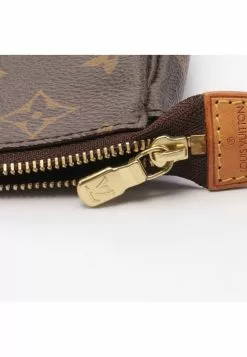 Pre-loved LOUIS VUITTON T&B Mini Pochette Accessoires Classic Monogram Chain Handbag PVC Genuine Leather Brown -Louis Vuitton Shop louis vuitton 5184 6813936 7