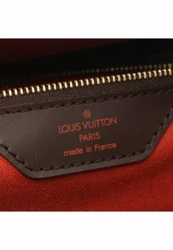 Pre-loved LOUIS VUITTON Greenwich PM Black checkerboard grid Boston Bag PVC Genuine Leather Brown -Louis Vuitton Shop louis vuitton 5186 1913936 4