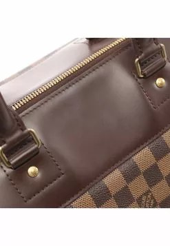Pre-loved LOUIS VUITTON Greenwich PM Black checkerboard grid Boston Bag PVC Genuine Leather Brown -Louis Vuitton Shop louis vuitton 5186 1913936 5