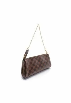 Pre-loved LOUIS VUITTON EVA Black checkerboard grid Chain Handbag PVC Genuine Leather Brown 2 Way Style 10 Pre-loved LOUIS VUITTON EVA Black checkerboard grid Chain Handbag PVC Genuine Leather Brown 2 Way Style -Louis Vuitton Shop louis vuitton 5186 7813936 2