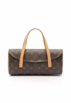 Pre-loved LOUIS VUITTON Sonatine Classic Monogram Handbag PVC Genuine Leather Brown