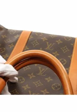Pre-loved LOUIS VUITTON Keepall Bandouliere60 Classic Monogram Duffle Bag PVC Genuine Leather Brown 2 Way Style -Louis Vuitton Shop louis vuitton 5196 3913936 8