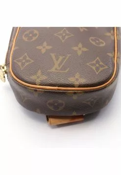 Pre-loved LOUIS VUITTON Pochette Gange Classic Monogram handcarry bag PVC Genuine Leather Brown -Louis Vuitton Shop louis vuitton 5217 9353936 6