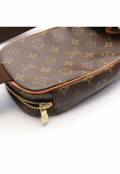 Pre-loved LOUIS VUITTON Pochette Gange Classic Monogram handcarry bag PVC Genuine Leather Brown -Louis Vuitton Shop louis vuitton 5217 9353936 8