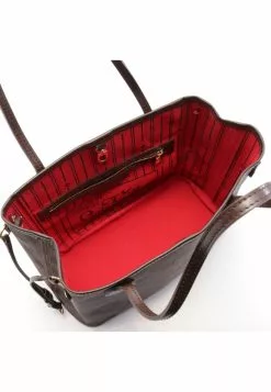 Pre-loved LOUIS VUITTON Neverfull PM Black checkerboard grid Handbag Tote Bag PVC Genuine Leather Brown -Louis Vuitton Shop louis vuitton 5223 7653936 3