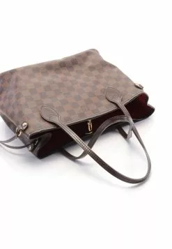 Pre-loved LOUIS VUITTON Neverfull PM Black checkerboard grid Handbag Tote Bag PVC Genuine Leather Brown -Louis Vuitton Shop louis vuitton 5224 7653936 5