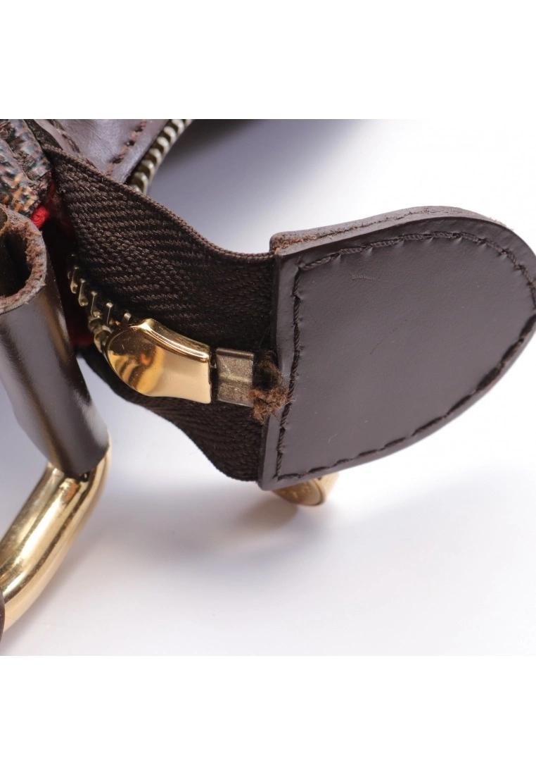 Pre-loved LOUIS VUITTON Highbury Black checkerboard grid Shoulder Bag PVC Genuine Leather Brown 7 Pre-loved LOUIS VUITTON Highbury Black checkerboard grid Shoulder Bag PVC Genuine Leather Brown - Image 5