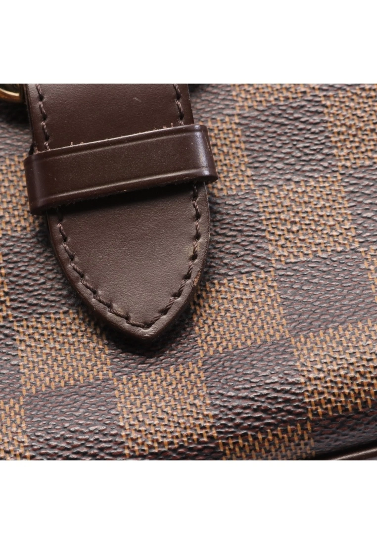 Pre-loved LOUIS VUITTON Highbury Black checkerboard grid Shoulder Bag PVC Genuine Leather Brown 10 Pre-loved LOUIS VUITTON Highbury Black checkerboard grid Shoulder Bag PVC Genuine Leather Brown - Image 8