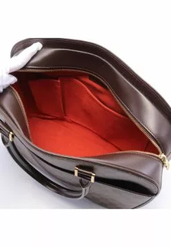 Pre-loved LOUIS VUITTON Sarria Horizontal Black checkerboard grid Handbag PVC Genuine Leather Brown -Louis Vuitton Shop louis vuitton 5231 4653936 4