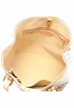 Pre-loved LOUIS VUITTON Hampstead MM white checkered Shoulder Bag Tote Bag PVC Genuine Leather white -Louis Vuitton Shop louis vuitton 5242 3596936 3