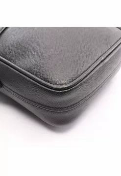 Pre-loved LOUIS VUITTON Dimitri Fine grain dark grey Genuine Leather Shoulder Bag Black -Louis Vuitton Shop louis vuitton 5245 0376936 7