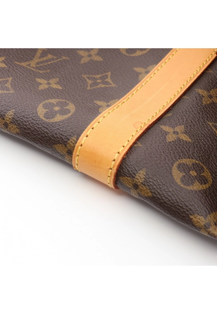 Pre-loved LOUIS VUITTON Keepall Bandouliere60 Classic Monogram Duffle Bag PVC Genuine Leather Brown 2 Way Style 5 Pre-loved LOUIS VUITTON Keepall Bandouliere60 Classic Monogram Duffle Bag PVC Genuine Leather Brown 2 Way Style - Image 3