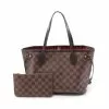 Pre-loved LOUIS VUITTON Neverfull PM Black checkerboard grid Handbag Tote Bag PVC Genuine Leather Brown -Louis Vuitton Shop louis vuitton 5245 9396936 1