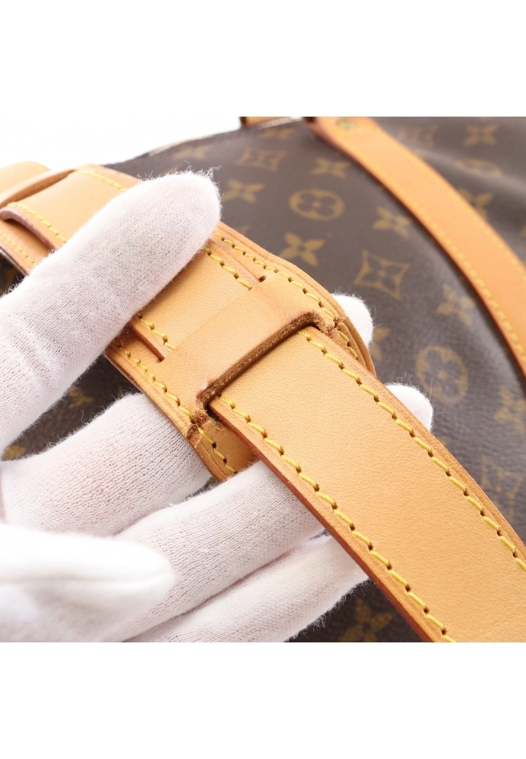 Pre-loved LOUIS VUITTON Keepall Bandouliere60 Classic Monogram Duffle Bag PVC Genuine Leather Brown 2 Way Style 8 Pre-loved LOUIS VUITTON Keepall Bandouliere60 Classic Monogram Duffle Bag PVC Genuine Leather Brown 2 Way Style - Image 6