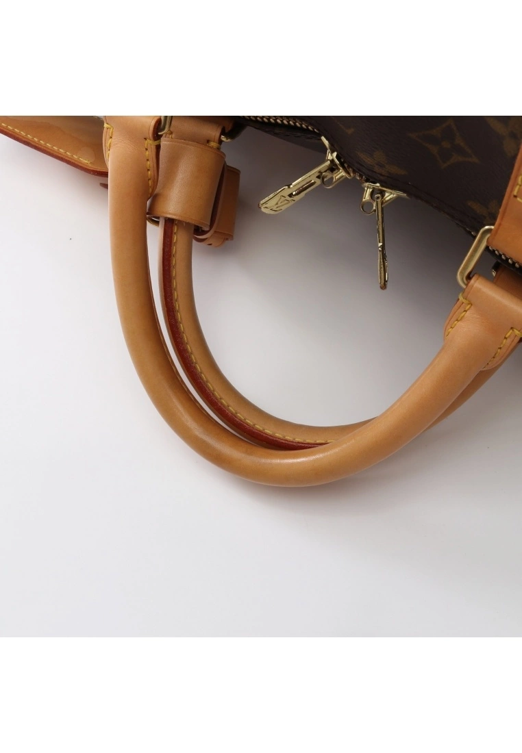 Pre-loved LOUIS VUITTON Keepall Bandouliere60 Classic Monogram Duffle Bag PVC Genuine Leather Brown 2 Way Style 9 Pre-loved LOUIS VUITTON Keepall Bandouliere60 Classic Monogram Duffle Bag PVC Genuine Leather Brown 2 Way Style - Image 7