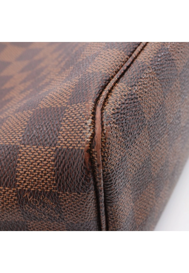 Pre-loved LOUIS VUITTON Neverfull PM Black checkerboard grid Handbag Tote Bag PVC Genuine Leather Brown 7 Pre-loved LOUIS VUITTON Neverfull PM Black checkerboard grid Handbag Tote Bag PVC Genuine Leather Brown - Image 6