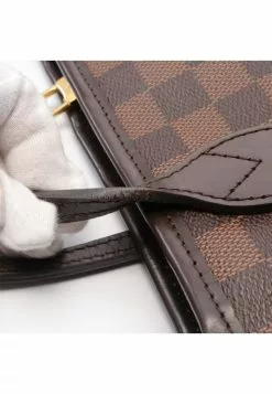 Pre-loved LOUIS VUITTON Neverfull PM Black checkerboard grid Handbag Tote Bag PVC Genuine Leather Brown 15 Pre-loved LOUIS VUITTON Neverfull PM Black checkerboard grid Handbag Tote Bag PVC Genuine Leather Brown -Louis Vuitton Shop louis vuitton 5246 9396936 7