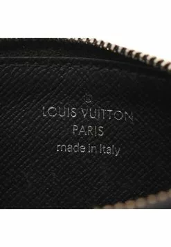 Pre-loved LOUIS VUITTON Classic Monogram Eclipse Reverse Card Slot Coin Pouch PVC Genuine Leather Black Grey -Louis Vuitton Shop louis vuitton 5250 8396936 4