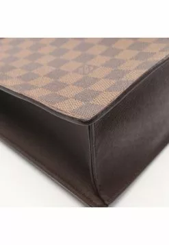 Pre-loved LOUIS VUITTON Venice PM Black checkerboard grid Handbag Tote Bag PVC Genuine Leather Brown -Louis Vuitton Shop louis vuitton 5255 5396936 6