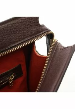 Pre-loved LOUIS VUITTON Venice PM Black checkerboard grid Handbag Tote Bag PVC Genuine Leather Brown -Louis Vuitton Shop louis vuitton 5255 5396936 7