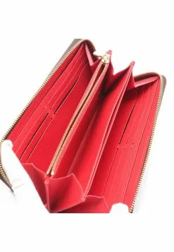 Pre-loved LOUIS VUITTON Classic Monogram Beauty of Yu Rounded corner zipper long Wallet PVC Brown Red -Louis Vuitton Shop louis vuitton 5256 1796936 3