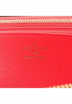 Pre-loved LOUIS VUITTON Classic Monogram Beauty of Yu Rounded corner zipper long Wallet PVC Brown Red -Louis Vuitton Shop louis vuitton 5256 1796936 4