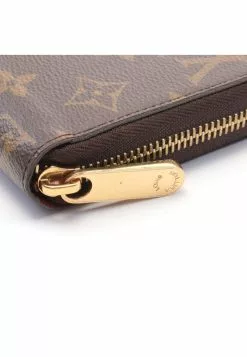 Pre-loved LOUIS VUITTON Classic Monogram Beauty of Yu Rounded corner zipper long Wallet PVC Brown Red -Louis Vuitton Shop louis vuitton 5257 1796936 7