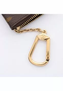 Pre-loved LOUIS VUITTON Pochette Cle Classic Monogram Coin Pouch PVC Brown With Key Ring -Louis Vuitton Shop louis vuitton 5259 5496936 5