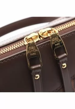 Pre-loved LOUIS VUITTON Westminster PM Black checkerboard grid Handbag Tote Bag PVC Genuine Leather Brown -Louis Vuitton Shop louis vuitton 5261 6796936 6