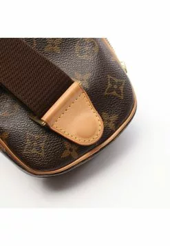 Pre-loved LOUIS VUITTON Pochette Gange Classic Monogram handcarry bag PVC Genuine Leather Brown -Louis Vuitton Shop louis vuitton 5265 8796936 6