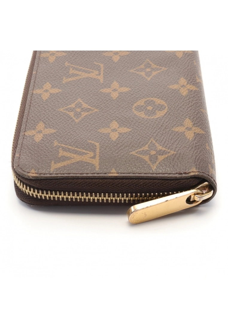 Pre-loved LOUIS VUITTON Classic Monogram Rounded corner zipper long Wallet PVC Brown 10 Pre-loved LOUIS VUITTON Classic Monogram Rounded corner zipper long Wallet PVC Brown - Image 8