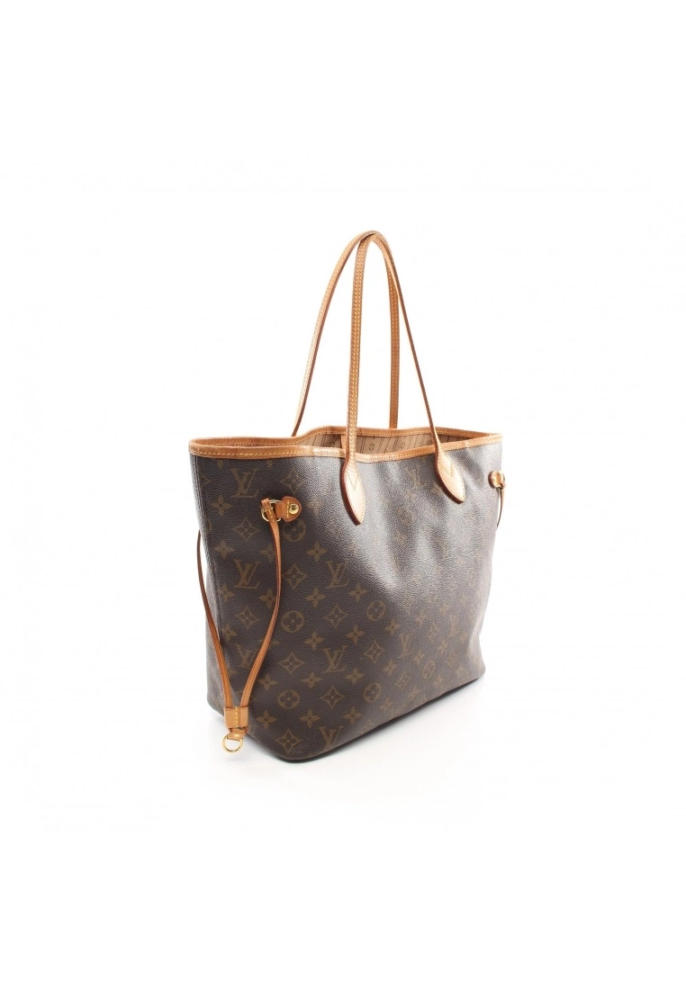 Pre-loved LOUIS VUITTON Neverfull MM Classic Monogram Shoulder Bag Tote Bag PVC Genuine Leather Brown 4 Pre-loved LOUIS VUITTON Neverfull MM Classic Monogram Shoulder Bag Tote Bag PVC Genuine Leather Brown - Image 2
