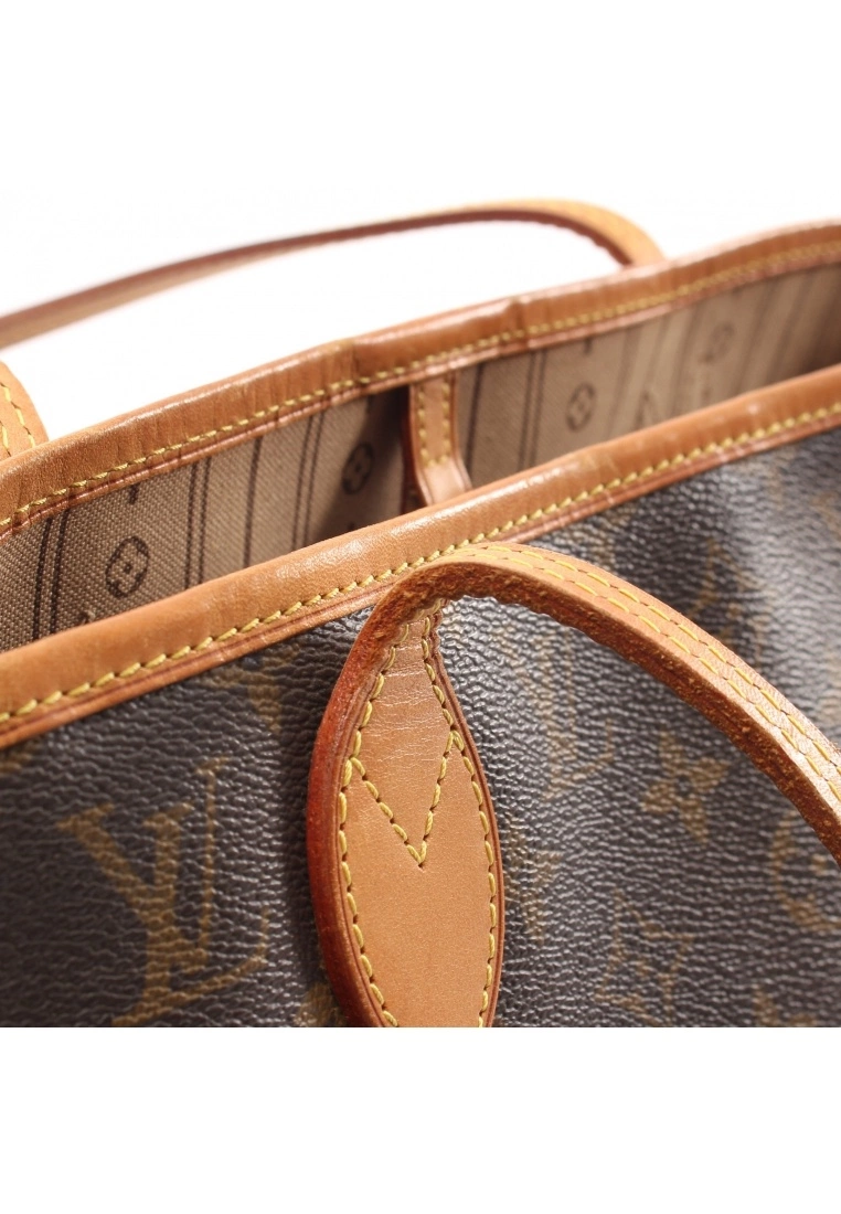 Pre-loved LOUIS VUITTON Neverfull MM Classic Monogram Shoulder Bag Tote Bag PVC Genuine Leather Brown 8 Pre-loved LOUIS VUITTON Neverfull MM Classic Monogram Shoulder Bag Tote Bag PVC Genuine Leather Brown - Image 6