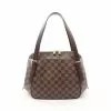 Pre-loved LOUIS VUITTON Belem MM Black checkerboard grid Shoulder Bag PVC Genuine Leather Brown -Louis Vuitton Shop louis vuitton 5312 5907936 1