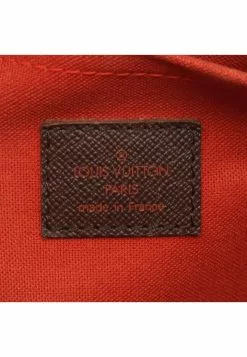 Pre-loved LOUIS VUITTON Belem MM Black checkerboard grid Shoulder Bag PVC Genuine Leather Brown -Louis Vuitton Shop louis vuitton 5313 5907936 4