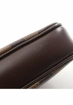 Pre-loved LOUIS VUITTON Navona Black checkerboard grid Handbag PVC Genuine Leather Brown -Louis Vuitton Shop louis vuitton 5318 1807936 5