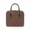 Pre-loved LOUIS VUITTON Triana Black checkerboard grid Handbag PVC Genuine Leather Brown -Louis Vuitton Shop louis vuitton 5321 0407936 1