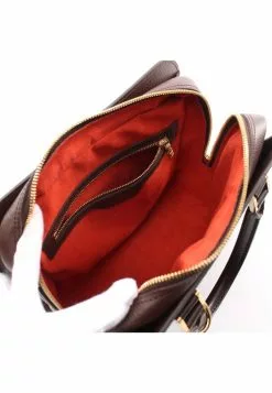 Pre-loved LOUIS VUITTON Triana Black checkerboard grid Handbag PVC Genuine Leather Brown -Louis Vuitton Shop louis vuitton 5321 0407936 3